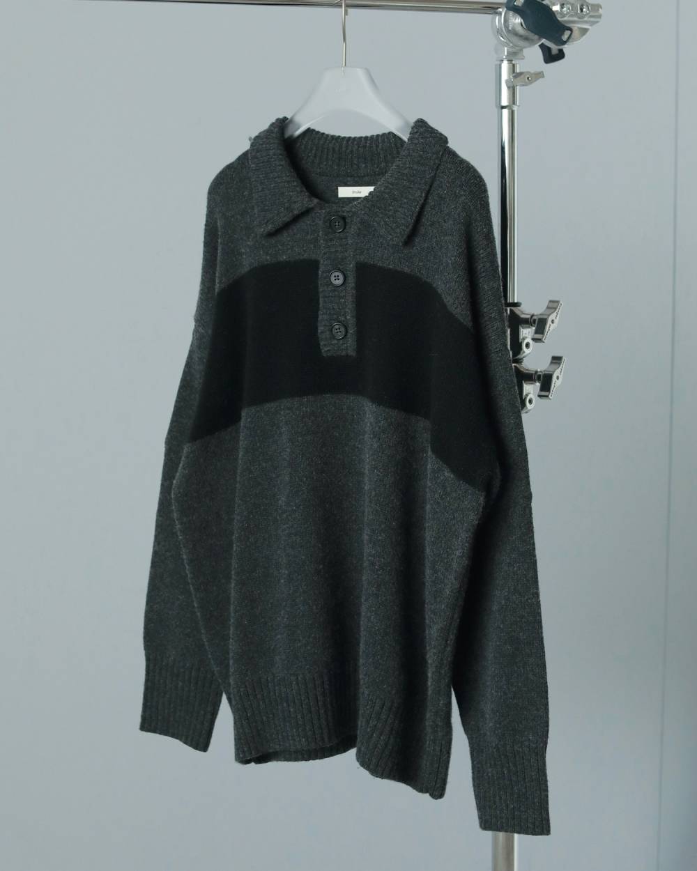Wool Polo Knit Wool Polo Knit,ウール ポロ ニット,62520504,ニット,ニットトップス,トップス,ウール混,ànuke,アンヌーク,lifes,ライフズ,25aw