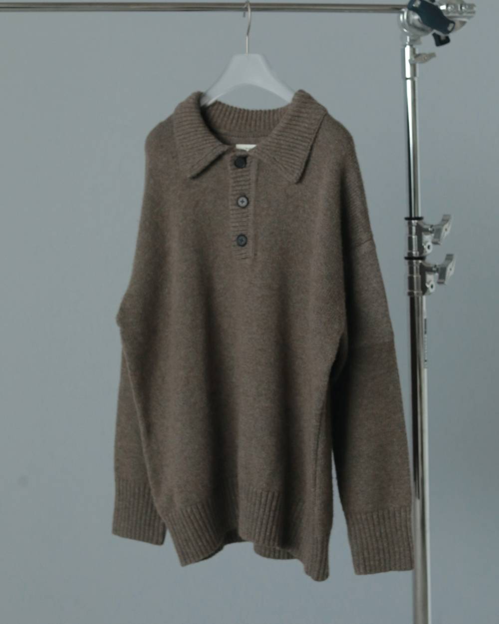 Wool Polo Knit Wool Polo Knit,ウール ポロ ニット,62520504,ニット,ニットトップス,トップス,ウール混,ànuke,アンヌーク,lifes,ライフズ,25aw