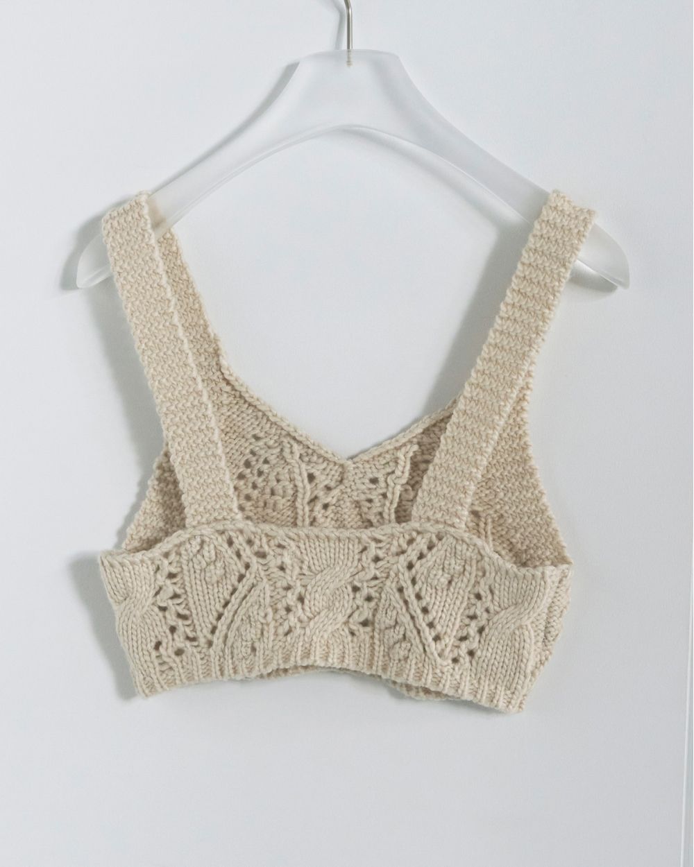 Cable Knit Bustier Cable Knit Bustier,ケーブルニットビスチェ,62520506,ニットビスチェ,トップス,ビスチェ,レイヤード,ànuke,アンヌーク,lifes,ライフズ,25aw