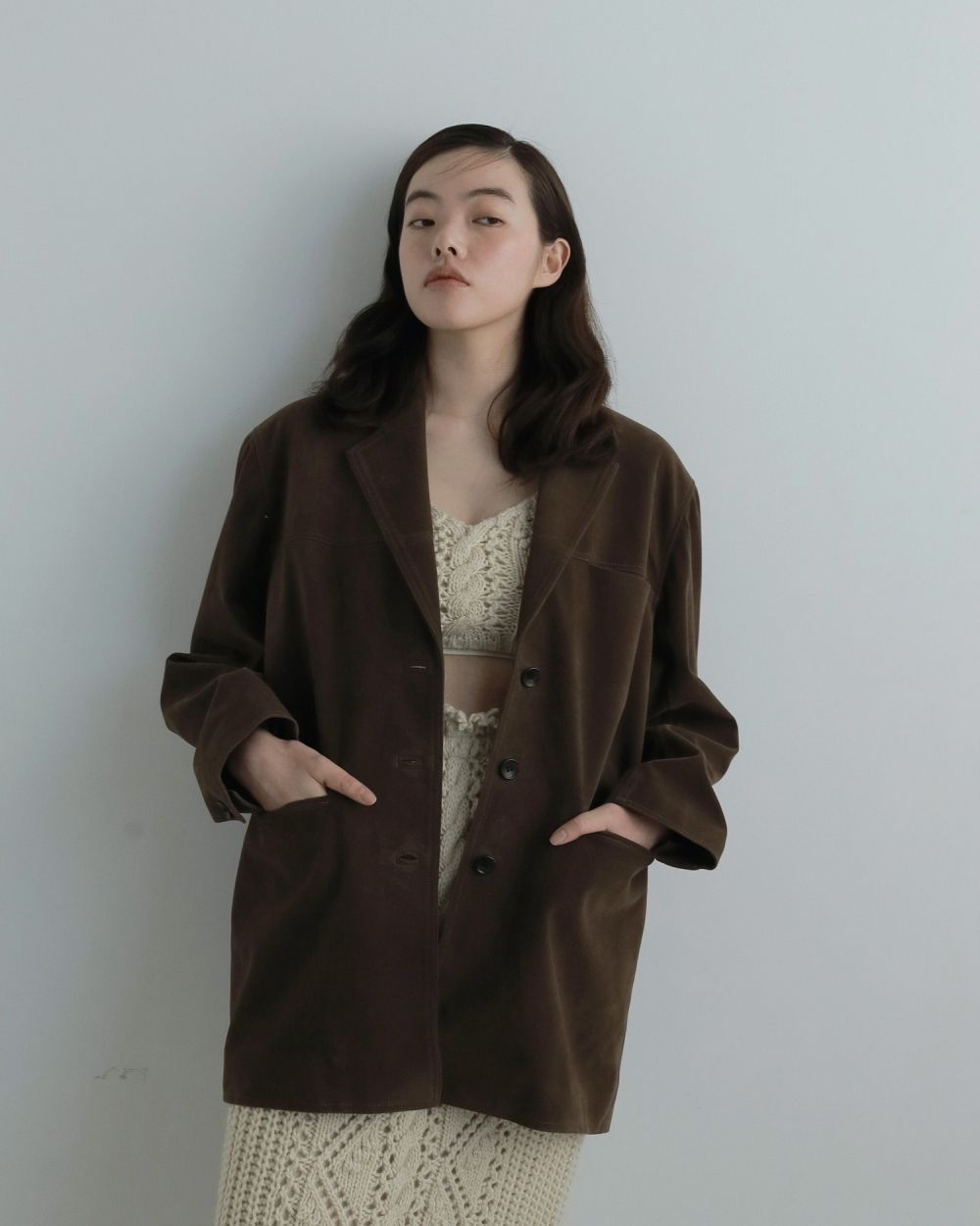 Cable Knit Bustier Cable Knit Bustier,ケーブルニットビスチェ,62520506,ニットビスチェ,トップス,ビスチェ,レイヤード,ànuke,アンヌーク,lifes,ライフズ,25aw