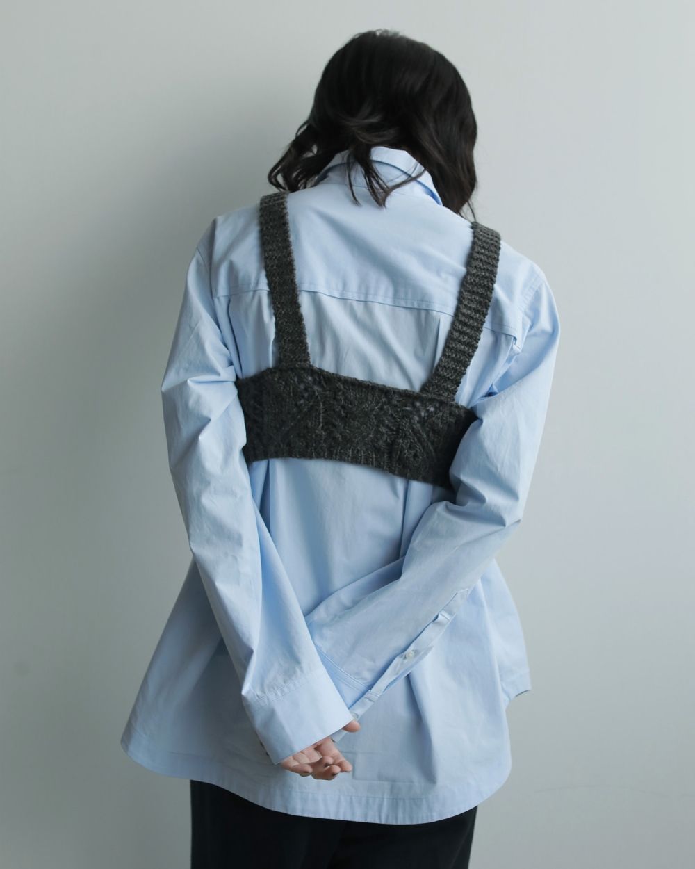 Cable Knit Bustier Cable Knit Bustier,ケーブルニットビスチェ,62520506,ニットビスチェ,トップス,ビスチェ,レイヤード,ànuke,アンヌーク,lifes,ライフズ,25aw