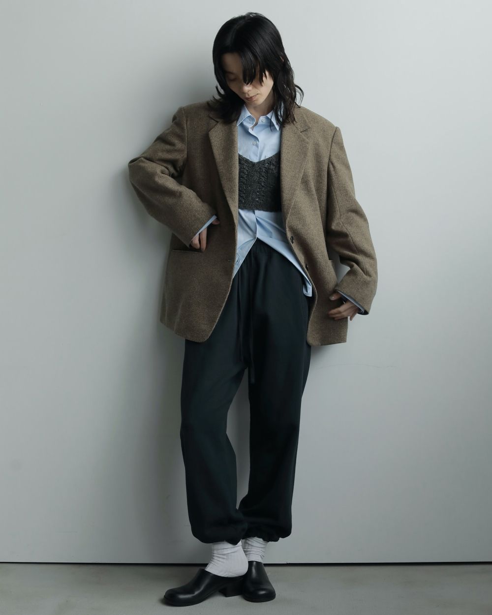 Cable Knit Bustier Cable Knit Bustier,ケーブルニットビスチェ,62520506,ニットビスチェ,トップス,ビスチェ,レイヤード,ànuke,アンヌーク,lifes,ライフズ,25aw