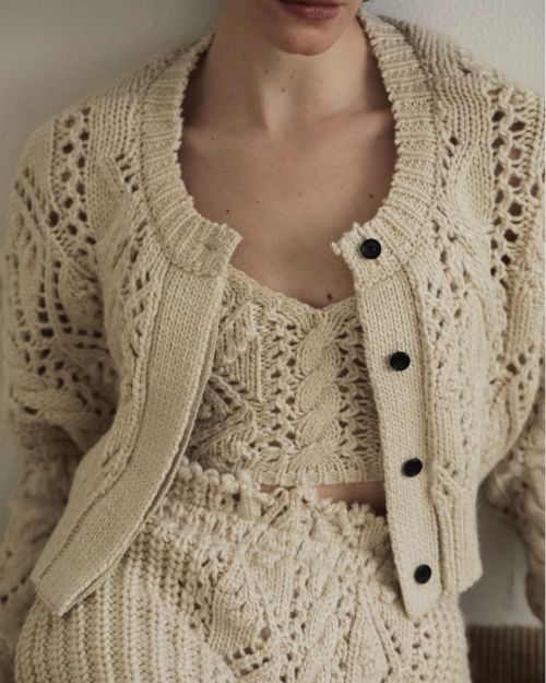 ànuke online store（アンヌーク） / Cable Knit CardiganCable Knit