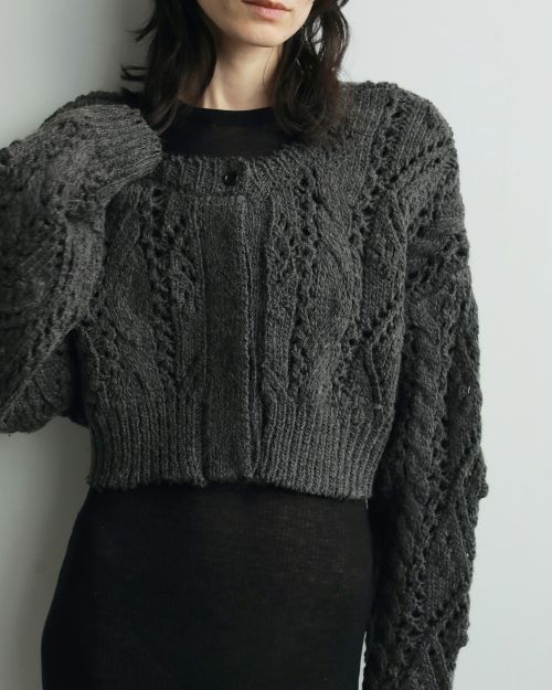 ànuke online store（アンヌーク） / Cable Knit CardiganCable Knit