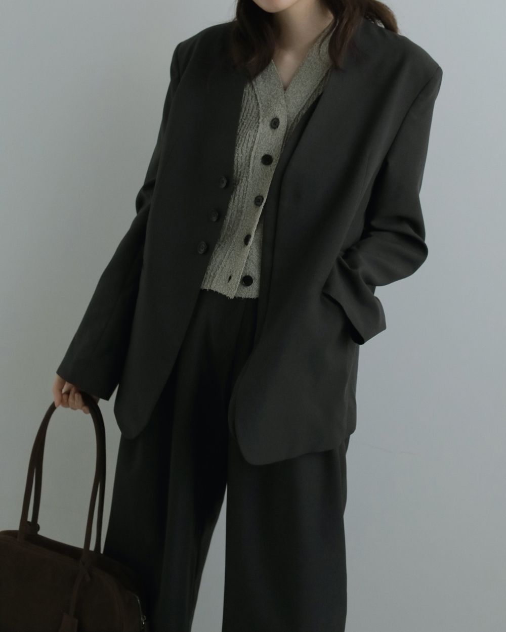 Curlyarn Knit Vest Curlyarn Knit Vest,カーリーヤーン ニット ベスト,62520508,トップス,ベスト,ニット,ニットベスト,ニットトップス,ànuke,アンヌーク,lifes,ライフズ,25aw