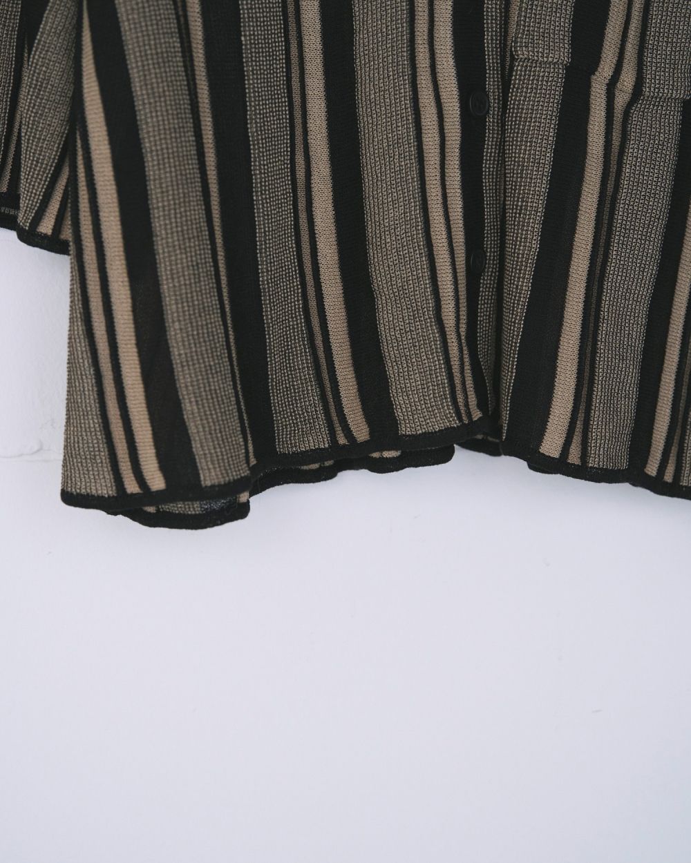 Stripe Knit Shirts Stripe Knit Shirts,ストライプ ニット シャツ,62520512,ニットシャツ,ニット,シャツ,トップス,柄,ànuke,アンヌーク,lifes,ライフズ,25aw