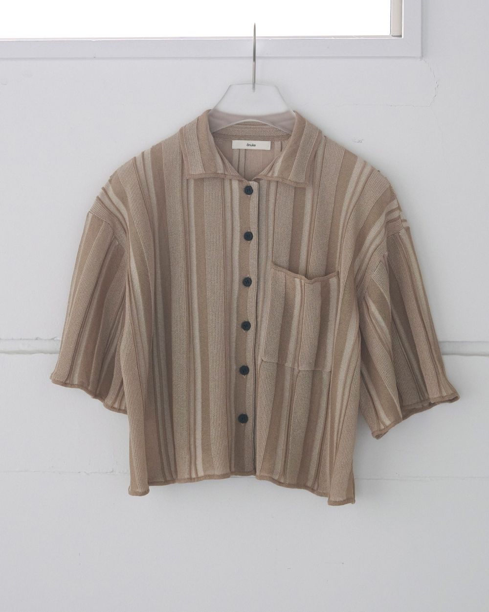 [Dime]ダイムSTRIPED KNIT SHIRT ストライプニットシャツ Dime Striped SS Knit / Green (ダイム ニットTシャツ / 半袖