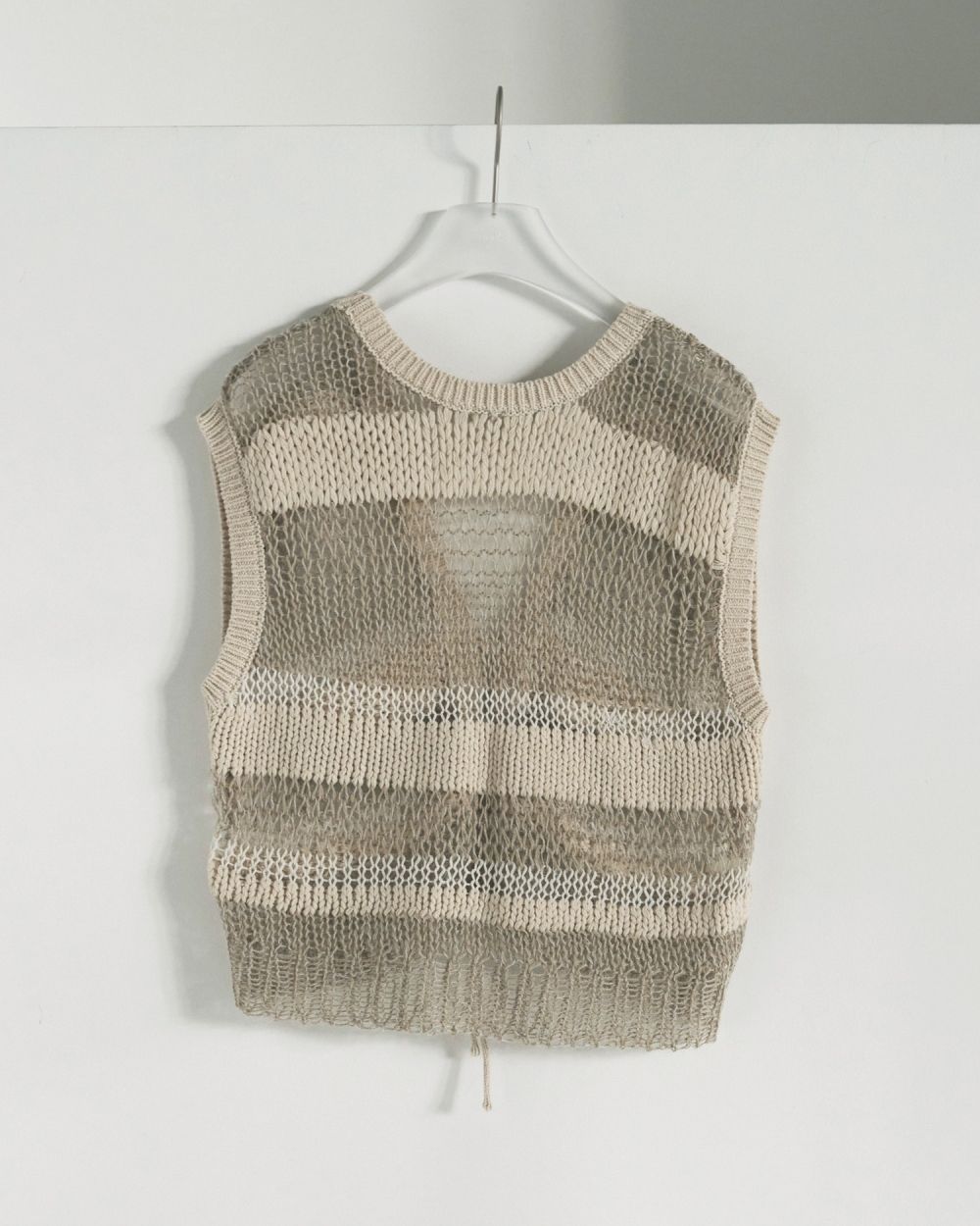 Border Knit Vest Border Knit Vest,ボーダー ニット ベスト,62520514,ニット,ベスト,トップス,ニットトップス,ボーダー,ニットベスト,2Way,柄,ànuke,アンヌーク,lifes,ライフズ,25aw