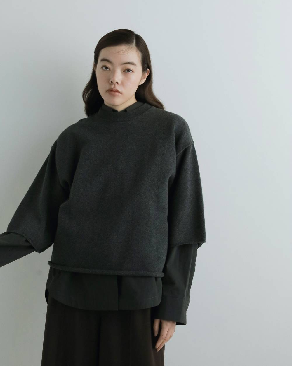 Halfsleeve Over Knit Halfsleeve Over Knit,ハーフスリーブ オーバー ニット,62520515,ニット,トップス,半袖ニット,ànuke,アンヌーク,lifes,ライフズ,25aw