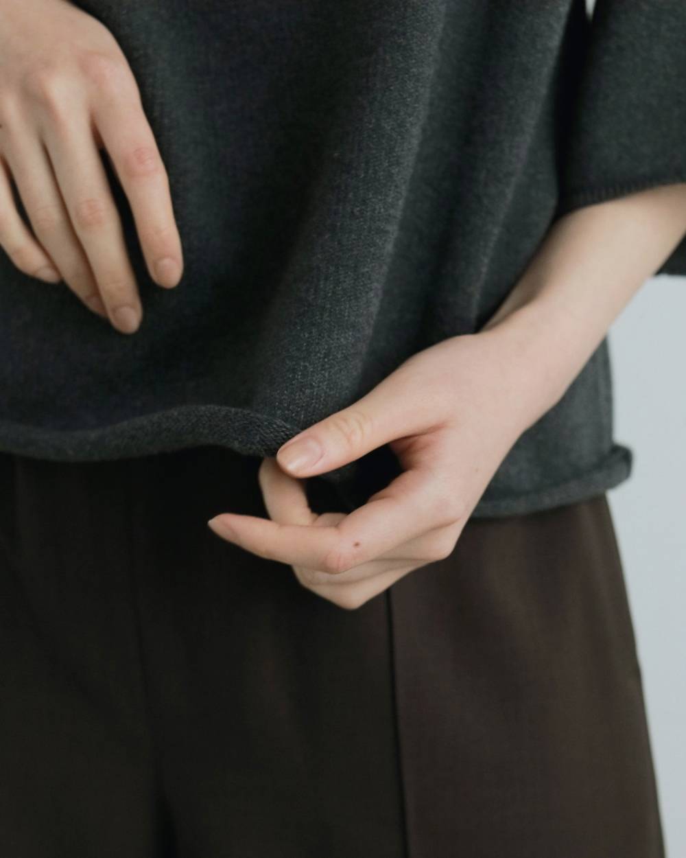 Halfsleeve Over Knit Halfsleeve Over Knit,ハーフスリーブ オーバー ニット,62520515,ニット,トップス,半袖ニット,ànuke,アンヌーク,lifes,ライフズ,25aw