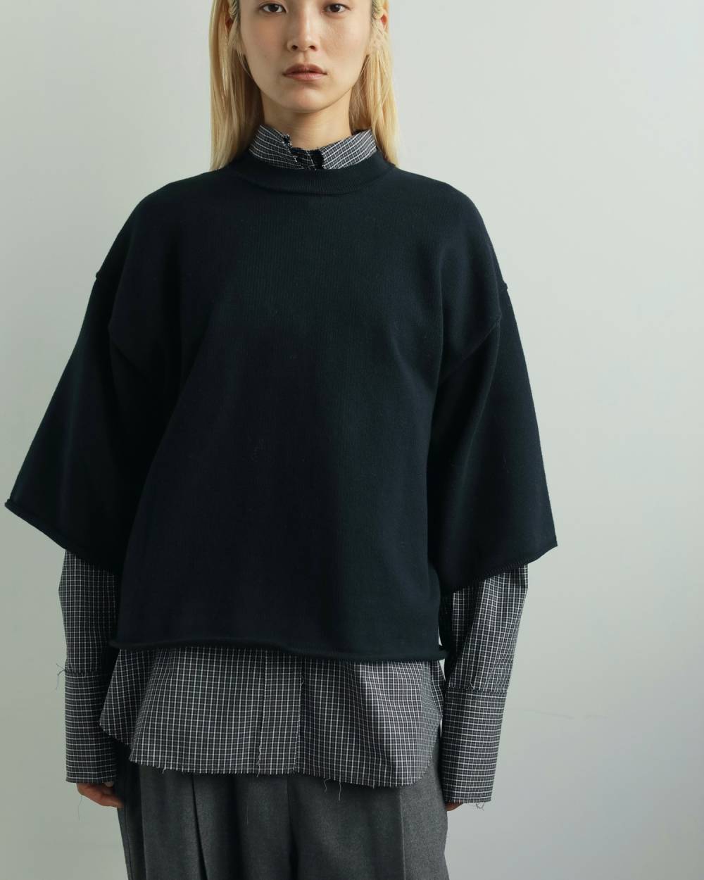 Halfsleeve Over Knit Halfsleeve Over Knit,ハーフスリーブ オーバー ニット,62520515,ニット,トップス,半袖ニット,ànuke,アンヌーク,lifes,ライフズ,25aw