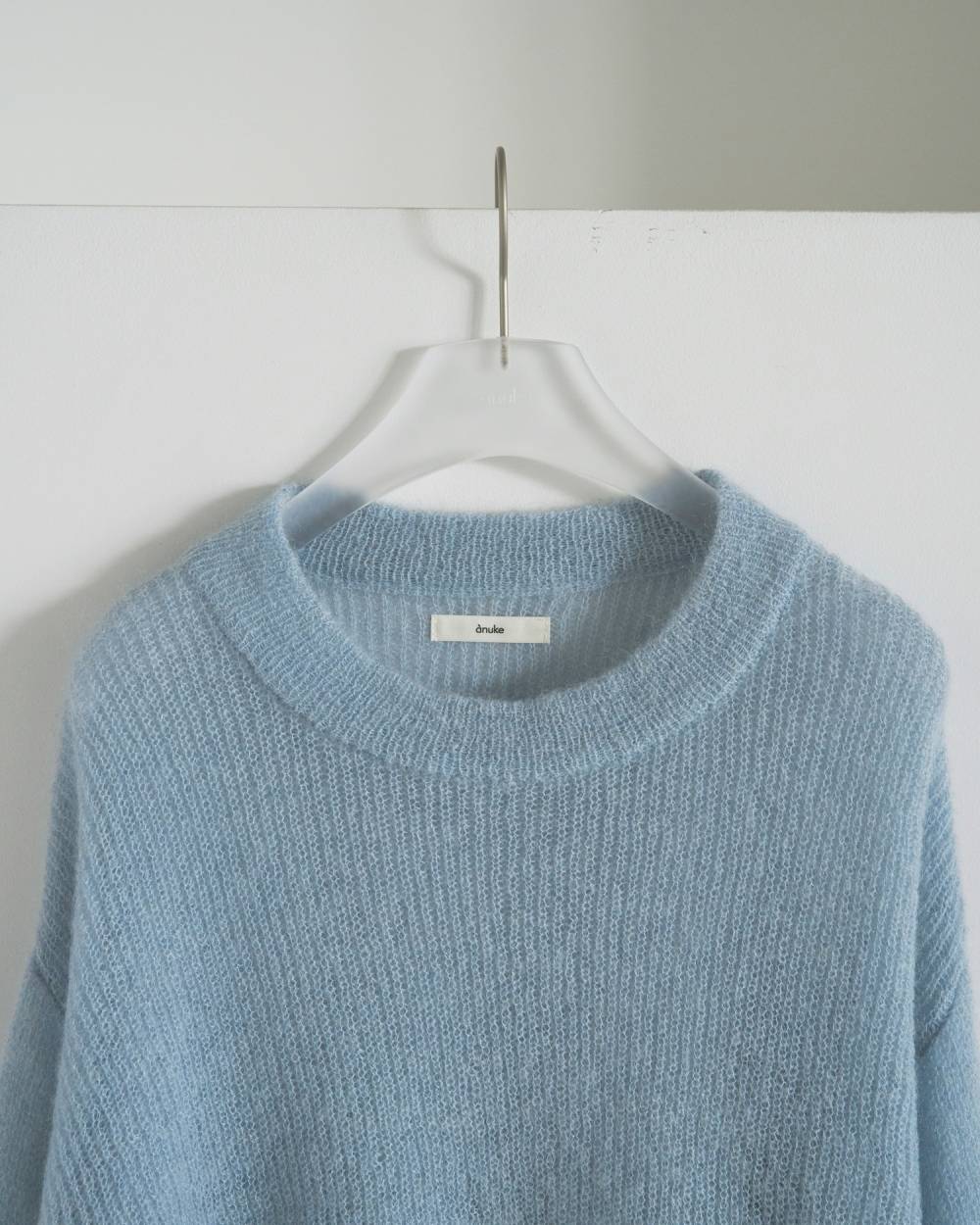 Mohair Ribbontie Knit Mohair Ribbontie Knit,モヘア リボンタイ ニット,62520517,ニット,トップス,カラーニット,毛,モヘア,リボン,ànuke,アンヌーク,lifes,ライフズ,25aw