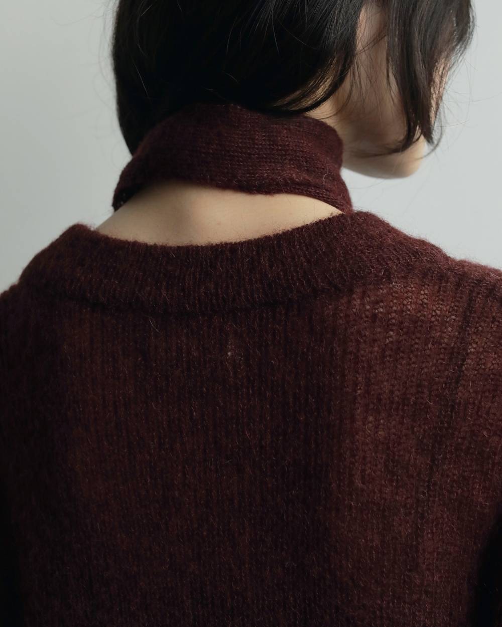 Mohair Ribbontie Knit Mohair Ribbontie Knit,モヘア リボンタイ ニット,62520517,ニット,トップス,カラーニット,毛,モヘア,リボン,ànuke,アンヌーク,lifes,ライフズ,25aw