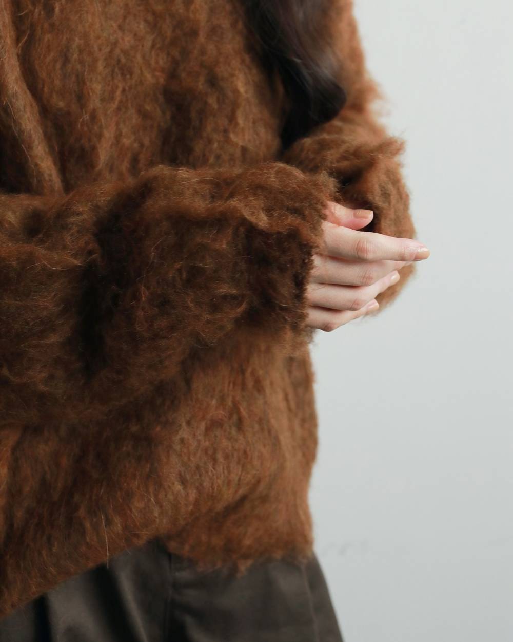 Brashed Knit Pullover Brashed Knit Pullover,ブラッシュド ニット プルオーバー,62520523,ニット,トップス,プルオーバー,ニットプルオーバー,ànuke,アンヌーク,lifes,ライフズ,25aw