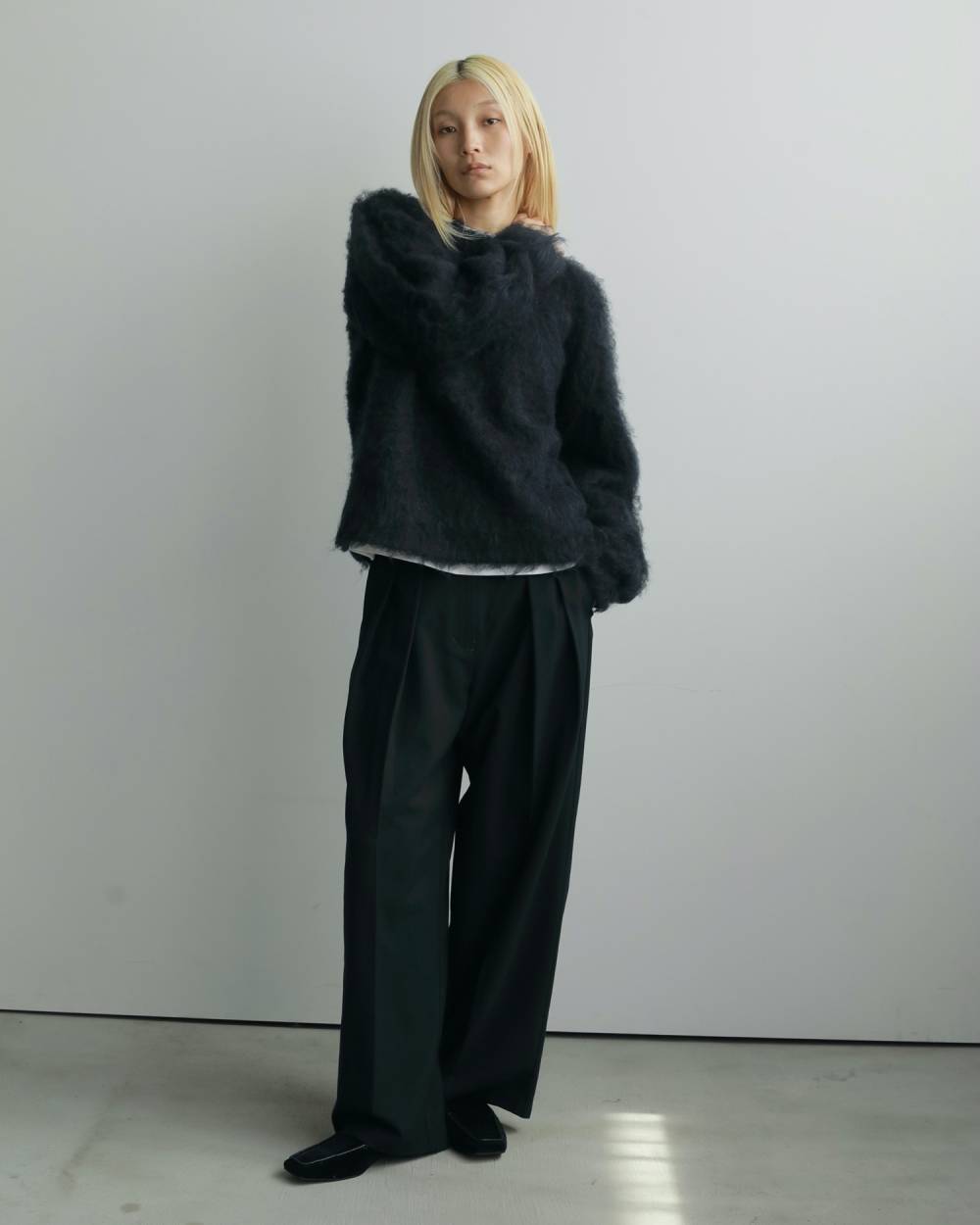 Brashed Knit Pullover Brashed Knit Pullover,ブラッシュド ニット プルオーバー,62520523,ニット,トップス,プルオーバー,ニットプルオーバー,ànuke,アンヌーク,lifes,ライフズ,25aw