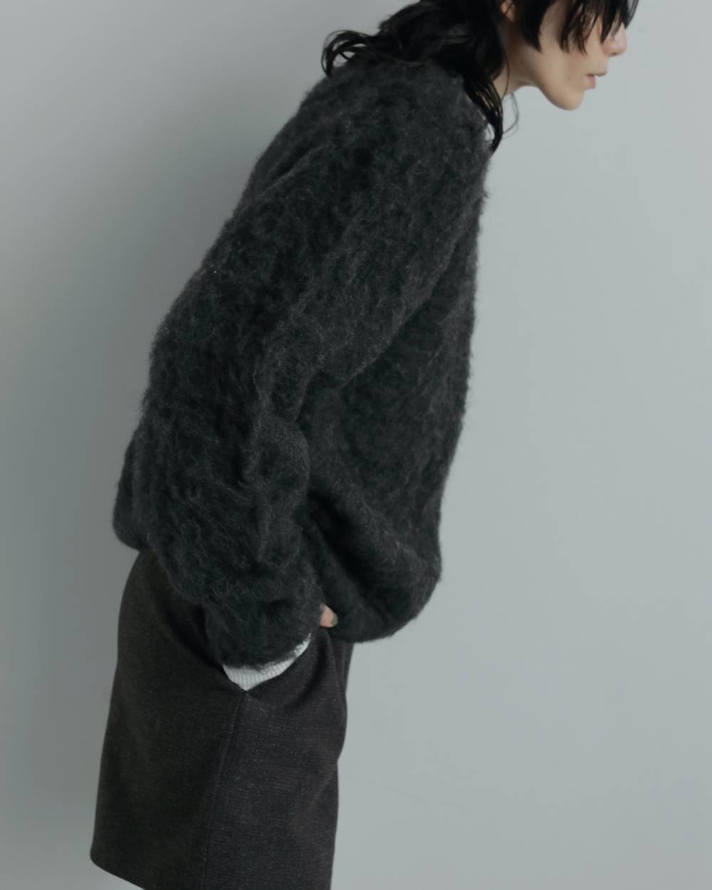 Brashed Knit Pullover Brashed Knit Pullover,ブラッシュド ニット プルオーバー,62520523,ニット,トップス,プルオーバー,ニットプルオーバー,ànuke,アンヌーク,lifes,ライフズ,25aw