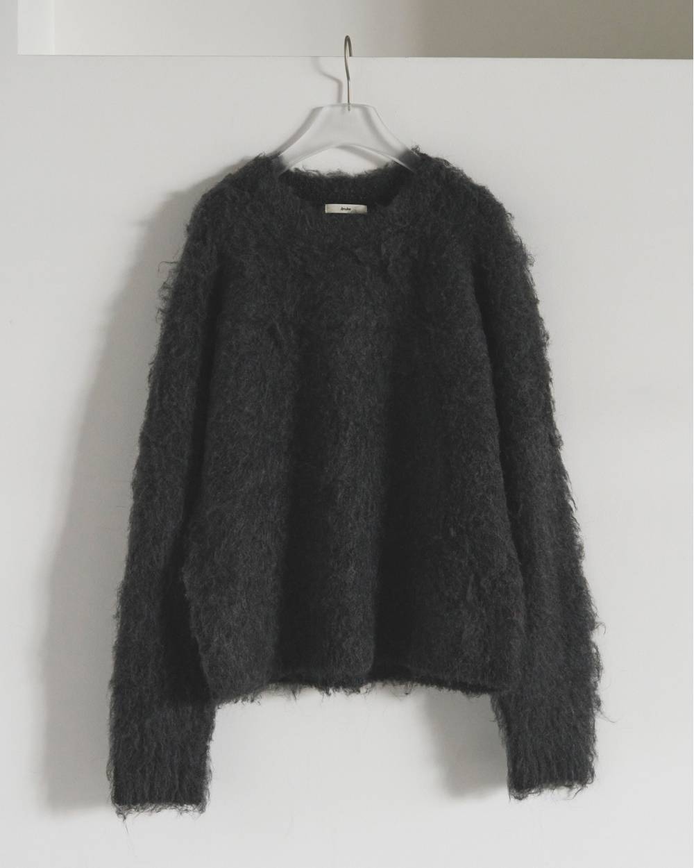 Brashed Knit Pullover Brashed Knit Pullover,ブラッシュド ニット プルオーバー,62520523,ニット,トップス,プルオーバー,ニットプルオーバー,ànuke,アンヌーク,lifes,ライフズ,25aw