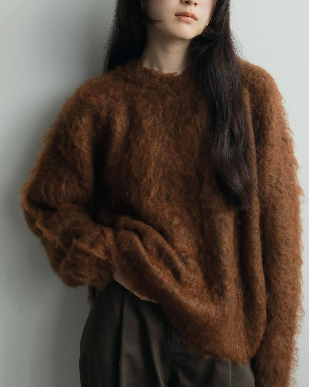 Brashed Knit Pullover Brashed Knit Pullover,ブラッシュド ニット プルオーバー,62520523,ニット,トップス,プルオーバー,ニットプルオーバー,ànuke,アンヌーク,lifes,ライフズ,25aw