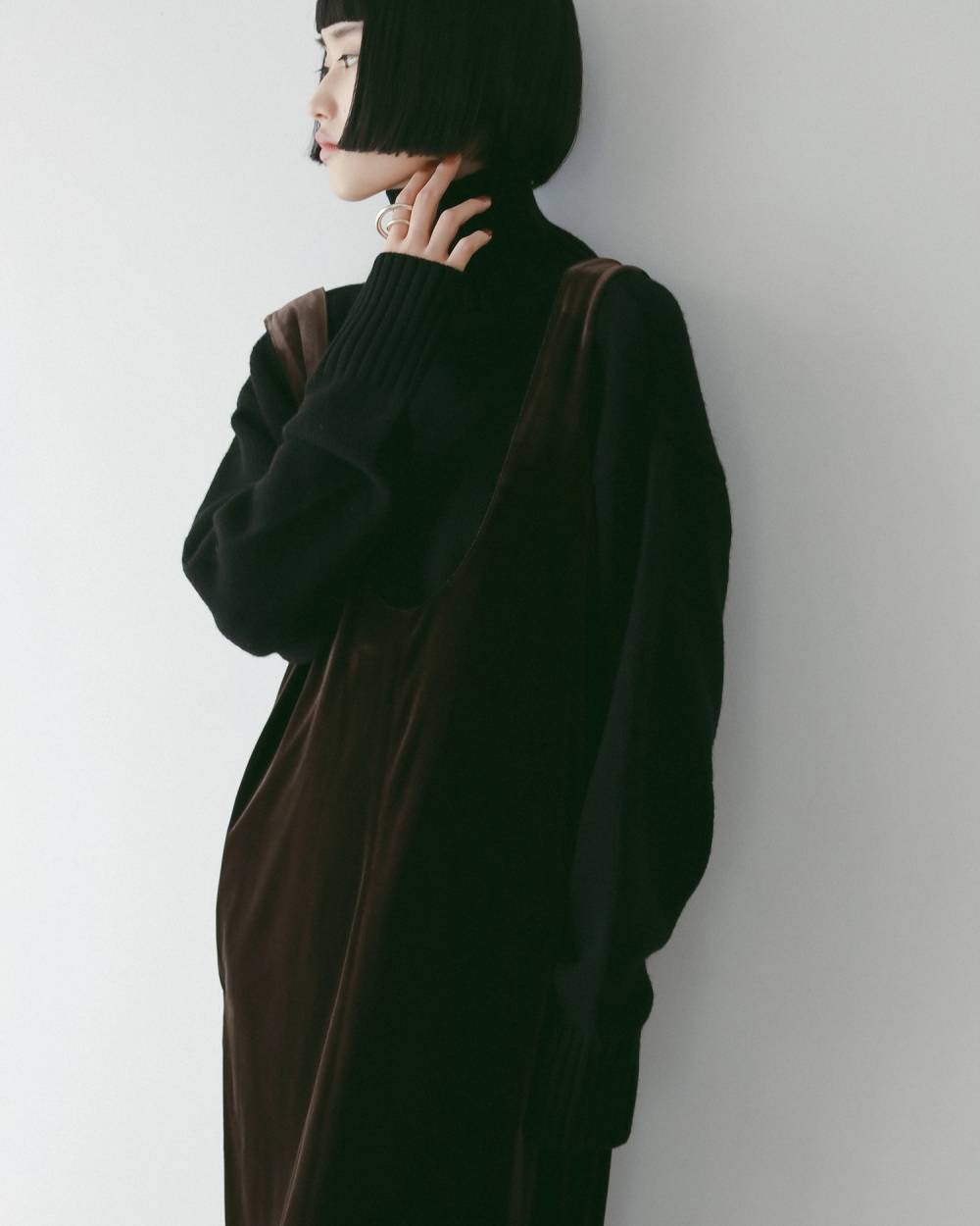 Merinowool Turtle Knit Merinowool Turtle Knit,メリノウール タートル ニット,62520524,トップス,ニット,タートルニット,タートル,ànuke,アンヌーク,lifes,ライフズ,25aw