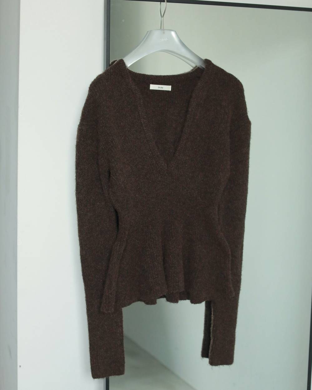 Soft Peplum Knit Soft Peplum Knit,ソフト ペプラム ニット,62520525,ニット,トップス,ニットトップス,ànuke,アンヌーク,lifes,ライフズ,25aw