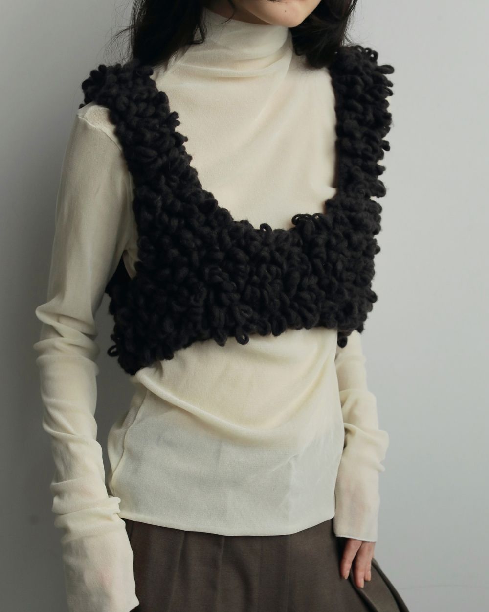 Loop Knit Vest Loop Knit Vest,ループニットベスト,62520527,ベスト,ニットベスト,レイヤード,ànuke,アンヌーク,lifes,ライフズ,25aw