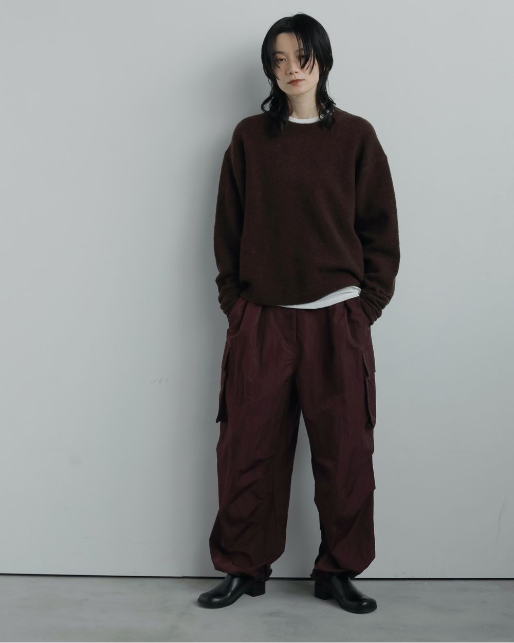 Layered Scarf Knit Layered Scarf Knit,レイヤードスカーフニット,62520528,トップス,ニット,ニットトップス,プルオーバー,ànuke,アンヌーク,lifes,ライフズ,25aw