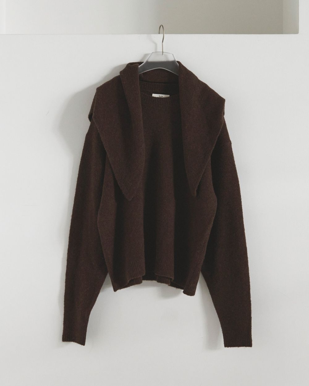 Layered Scarf Knit Layered Scarf Knit,レイヤードスカーフニット,62520528,トップス,ニット,ニットトップス,プルオーバー,ànuke,アンヌーク,lifes,ライフズ,25aw