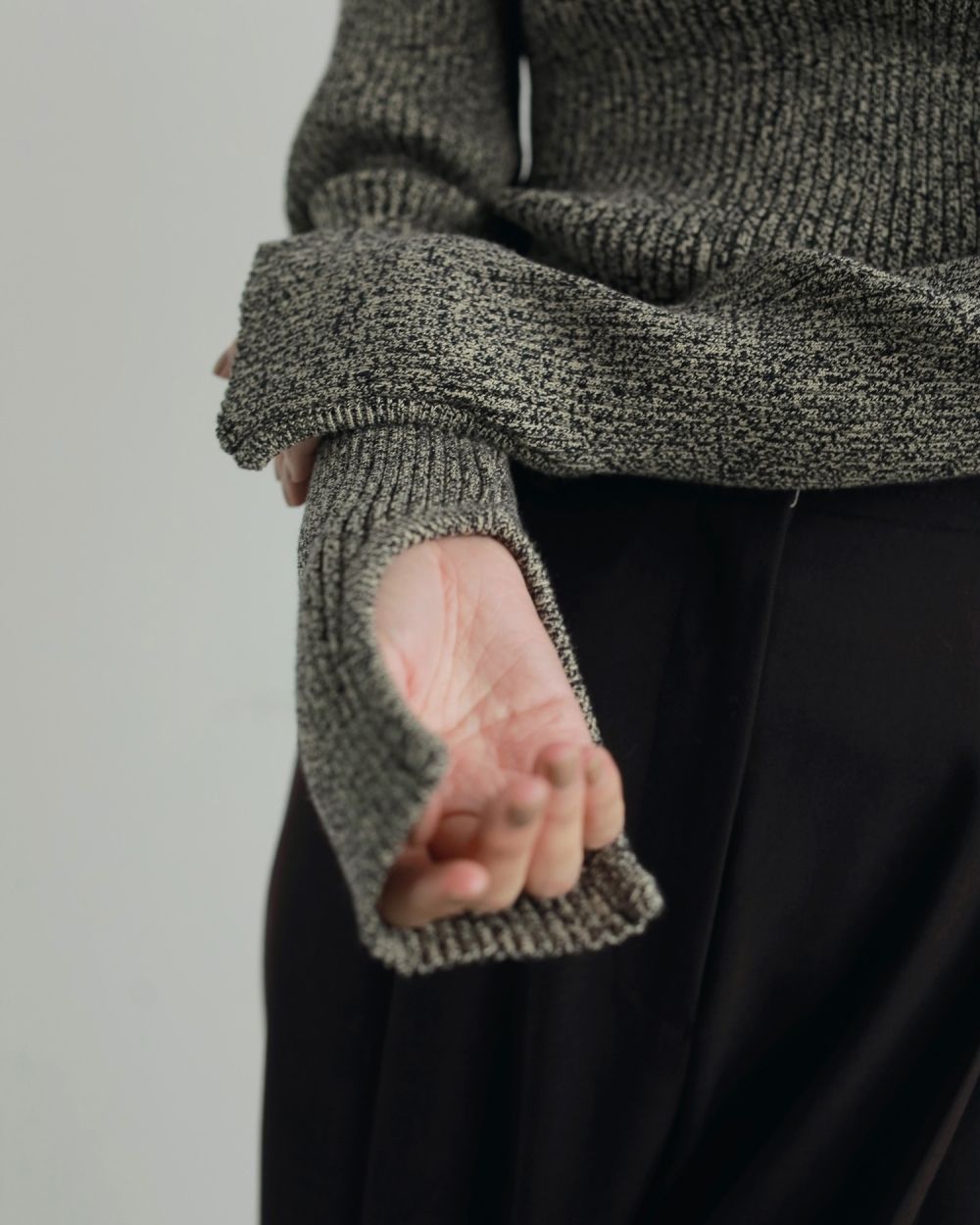 Slit Turtle Knit Slit Turtle Knit,スリットタートルニット,62520530,トップス,ニット,タートル,ànuke,アンヌーク,lifes,ライフズ,25aw