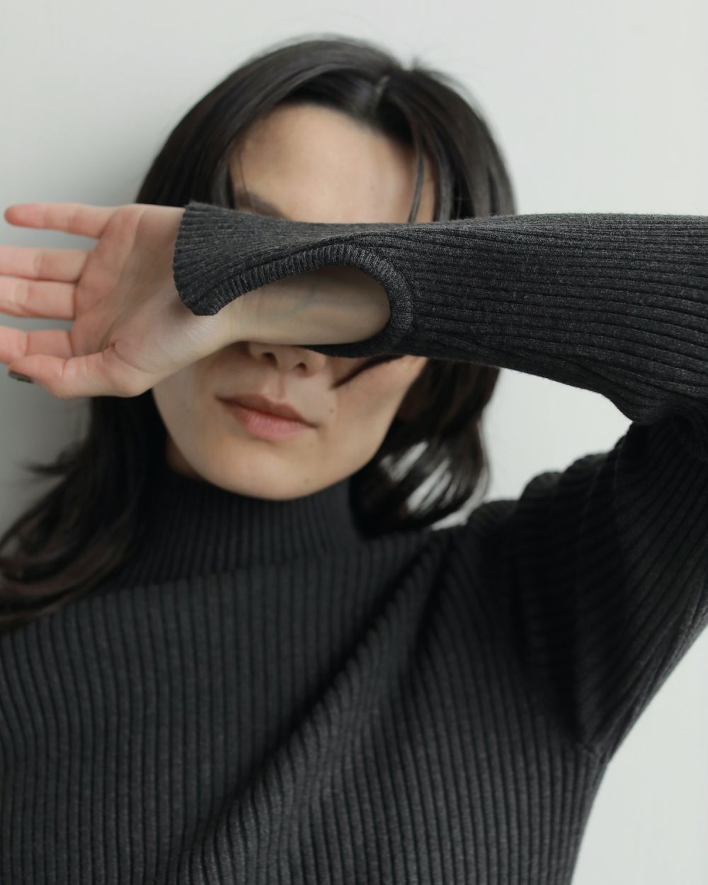 Slit Turtle Knit Slit Turtle Knit,スリットタートルニット,62520530,トップス,ニット,タートル,ànuke,アンヌーク,lifes,ライフズ,25aw