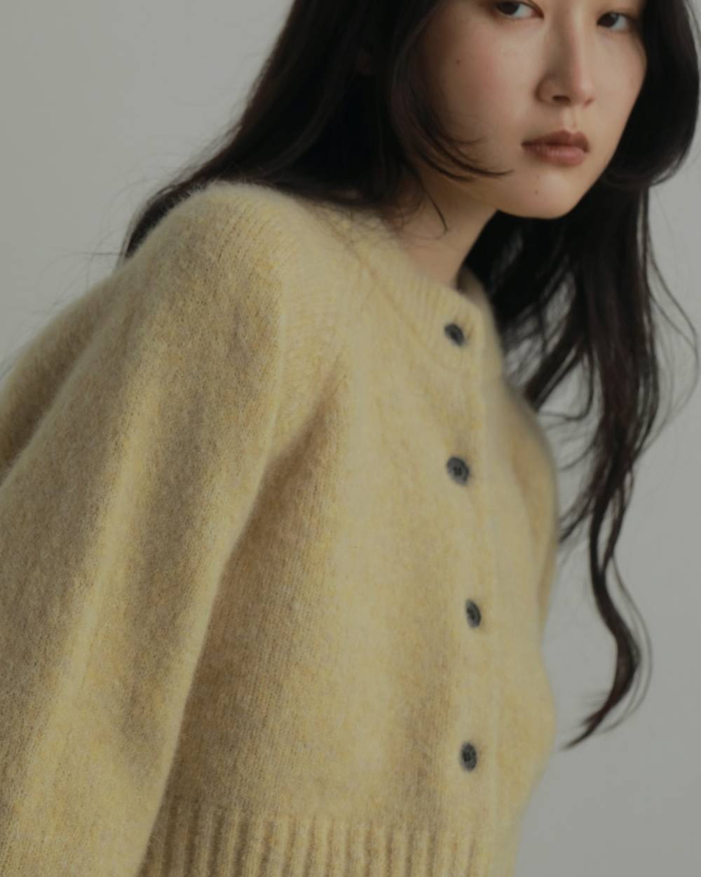 Melange Knit Cardigan Melange Knit Cardigan,メランジ ニット カーディガン,62520531,カーディガン,カーデ,ニット,ニットカーデ,羽織,トップス,ànuke,アンヌーク,lifes,ライフズ,25aw