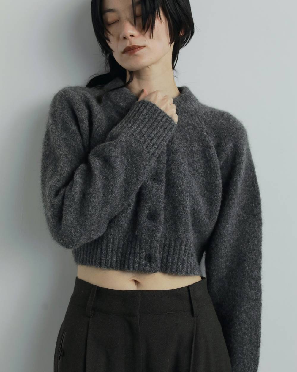 Melange Knit Cardigan Melange Knit Cardigan,メランジ ニット カーディガン,62520531,カーディガン,カーデ,ニット,ニットカーデ,羽織,トップス,ànuke,アンヌーク,lifes,ライフズ,25aw