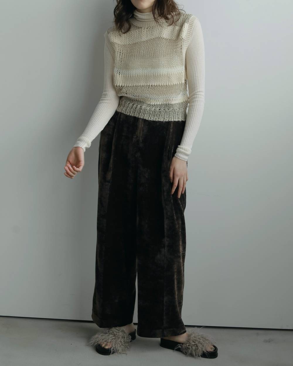 Soft Rib Turtle Soft Rib Turtle,ソフト リブ タートル,62520536,ニット,タートル,トップス,ànuke,アンヌーク,lifes,ライフズ,25aw