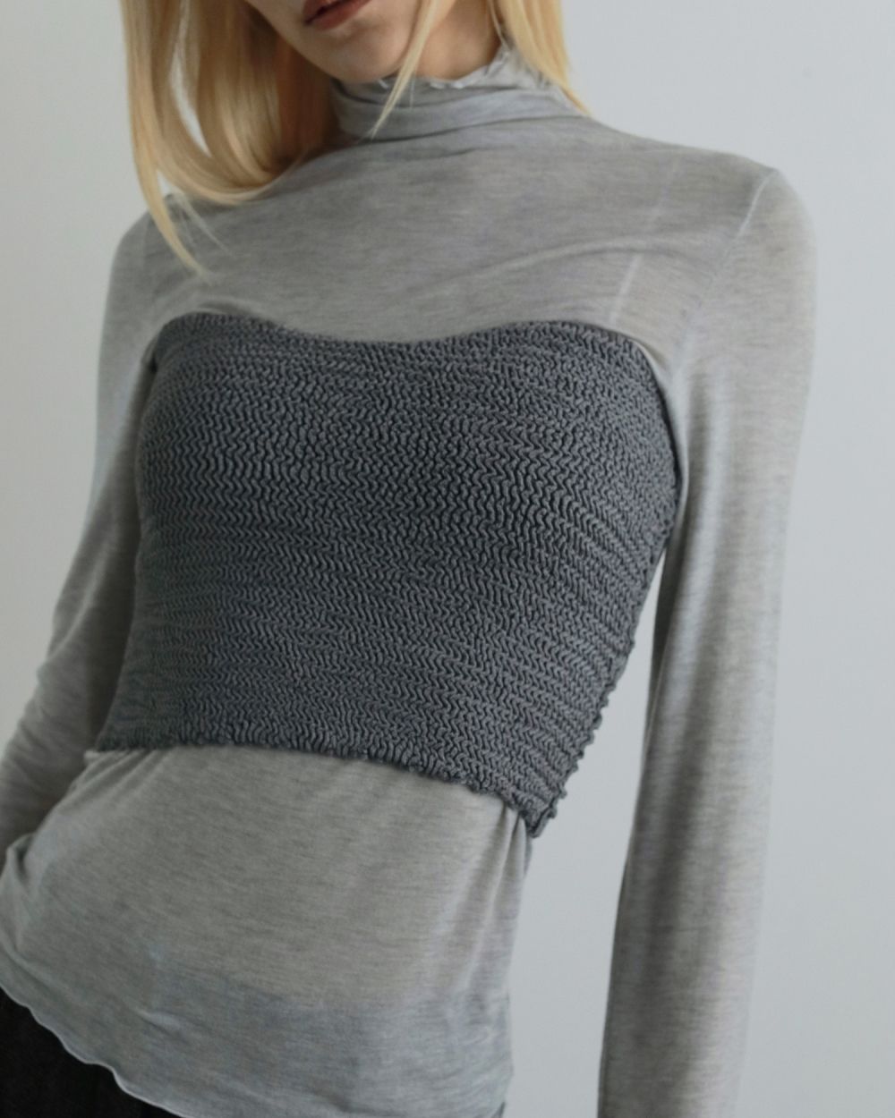 Bright Knit Baretop Bright Knit Baretop,ブライトニットベアトップ,62520537,ニットブラトップ,ベアトップ,レイヤード,ànuke,アンヌーク,lifes,ライフズ,25aw