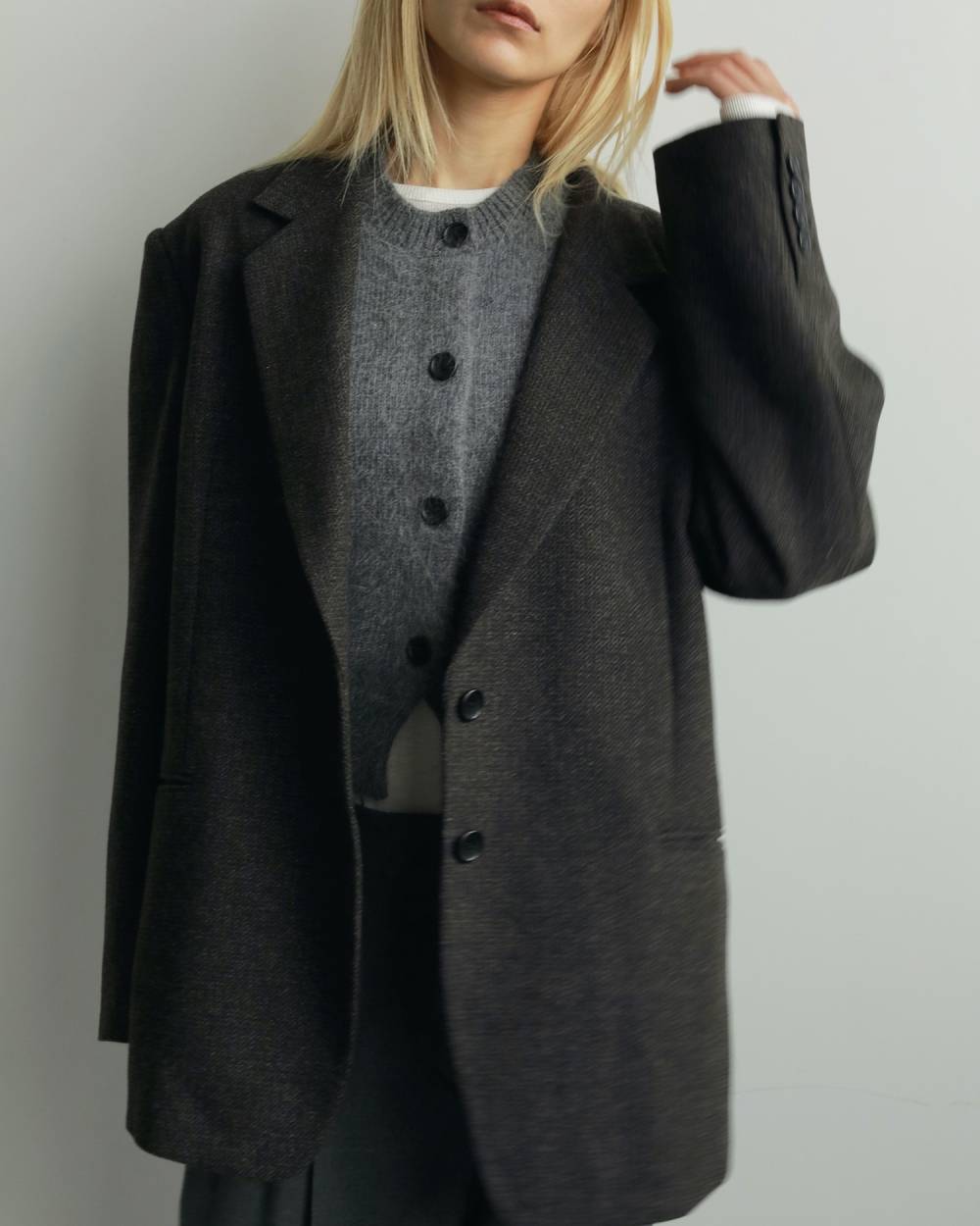 Crewneck Botton Vest Crewneck Botton Vest,クルーネック ボタン ベスト,62520538,ニットベスト,ベスト,ニット,トップス,ànuke,アンヌーク,lifes,ライフズ,25aw