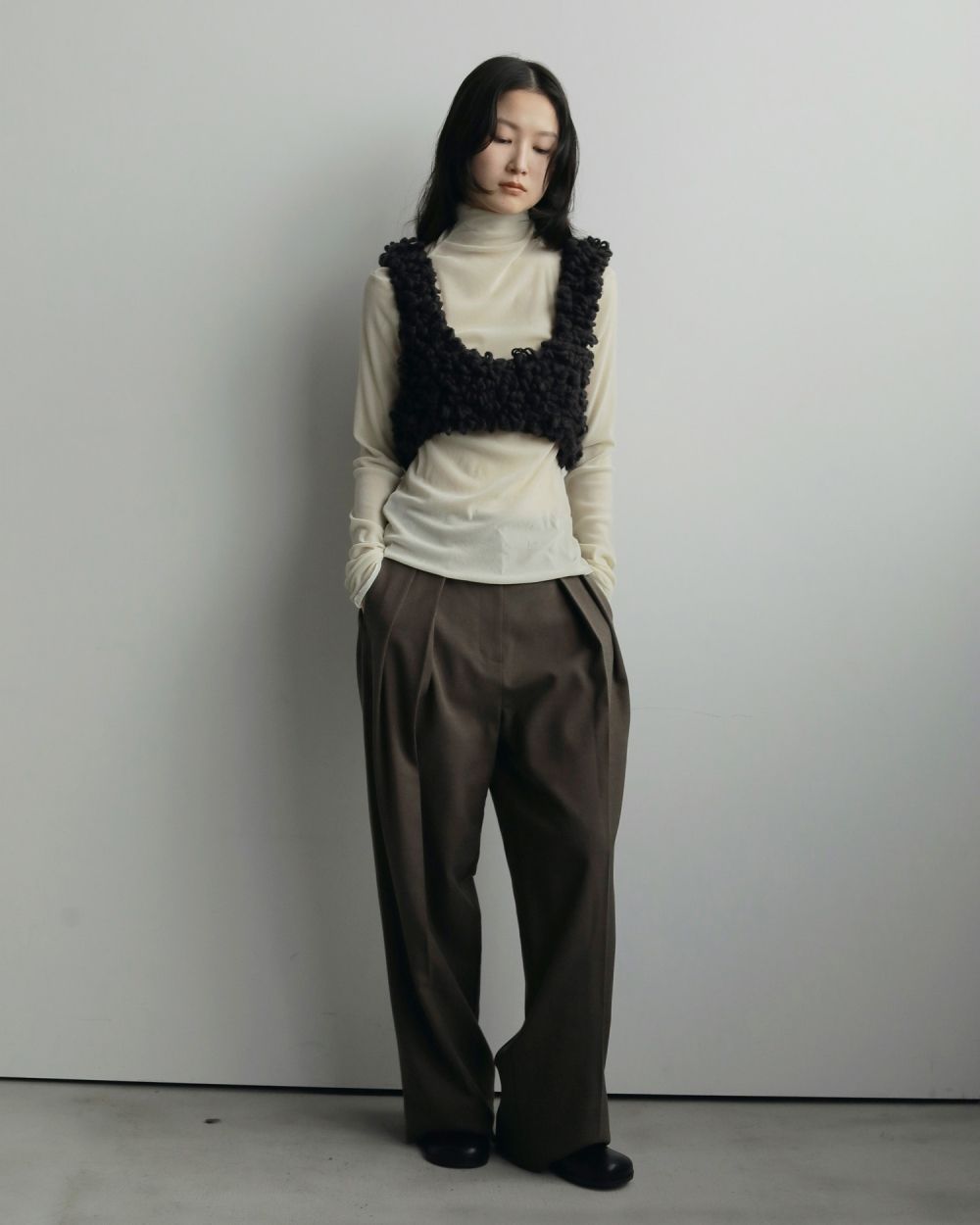 Velour Tie Tops Velour Tie Tops,ベロアタイトップス,62520601,トップス,ベロアトップス,タートル,ànuke,アンヌーク,lifes,ライフズ,25aw