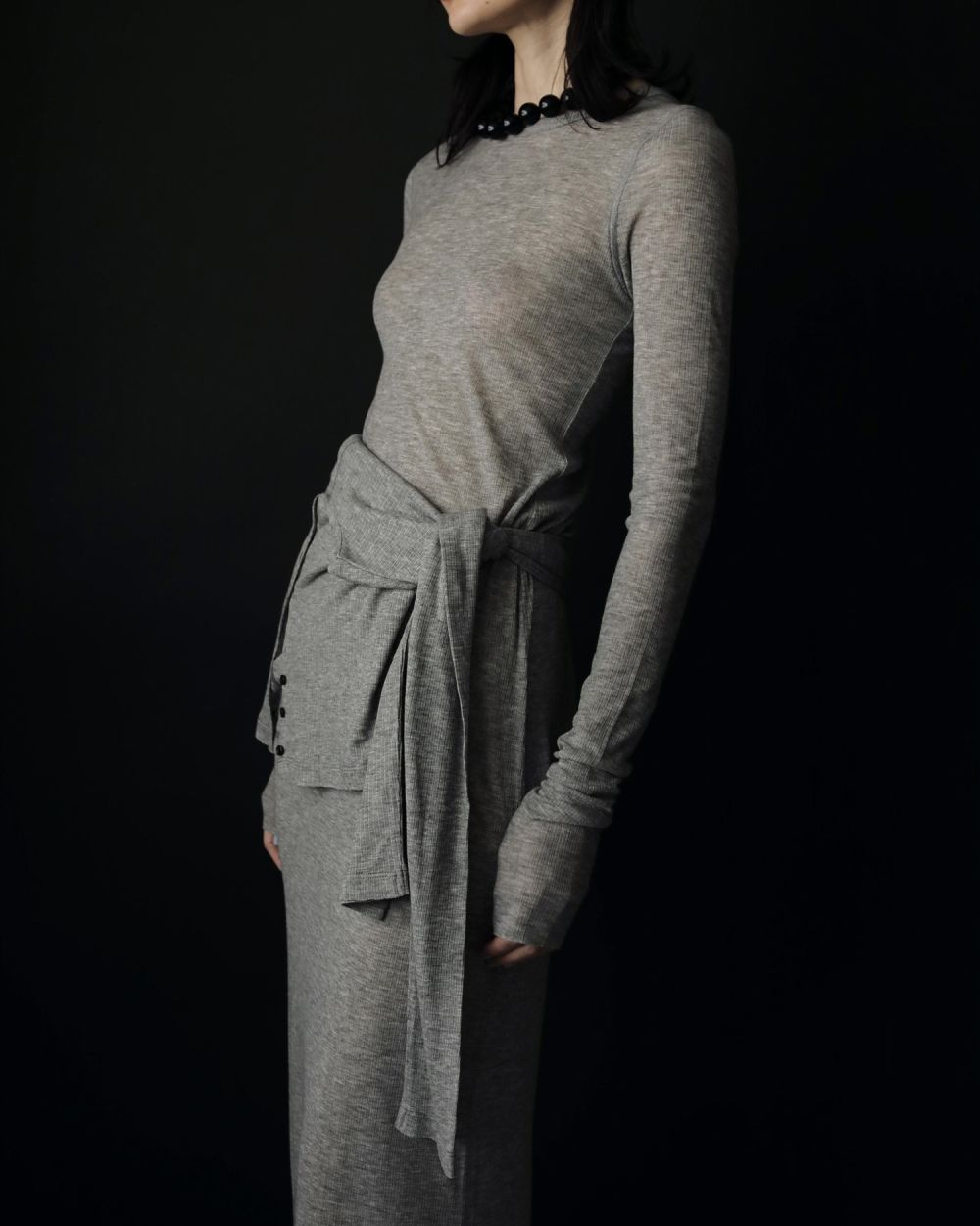 たんのすけ　ページ ànuke online store（アンヌーク） / Sheer Rib CardiganSheer