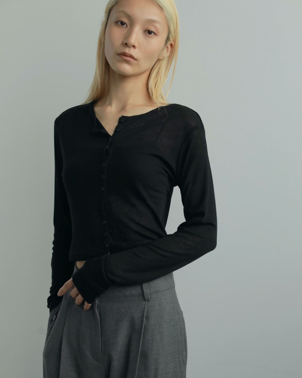 トップス Sheer Rib Cardigan anuke ànuke online store（アンヌーク） / Sheer Rib CardiganSheer