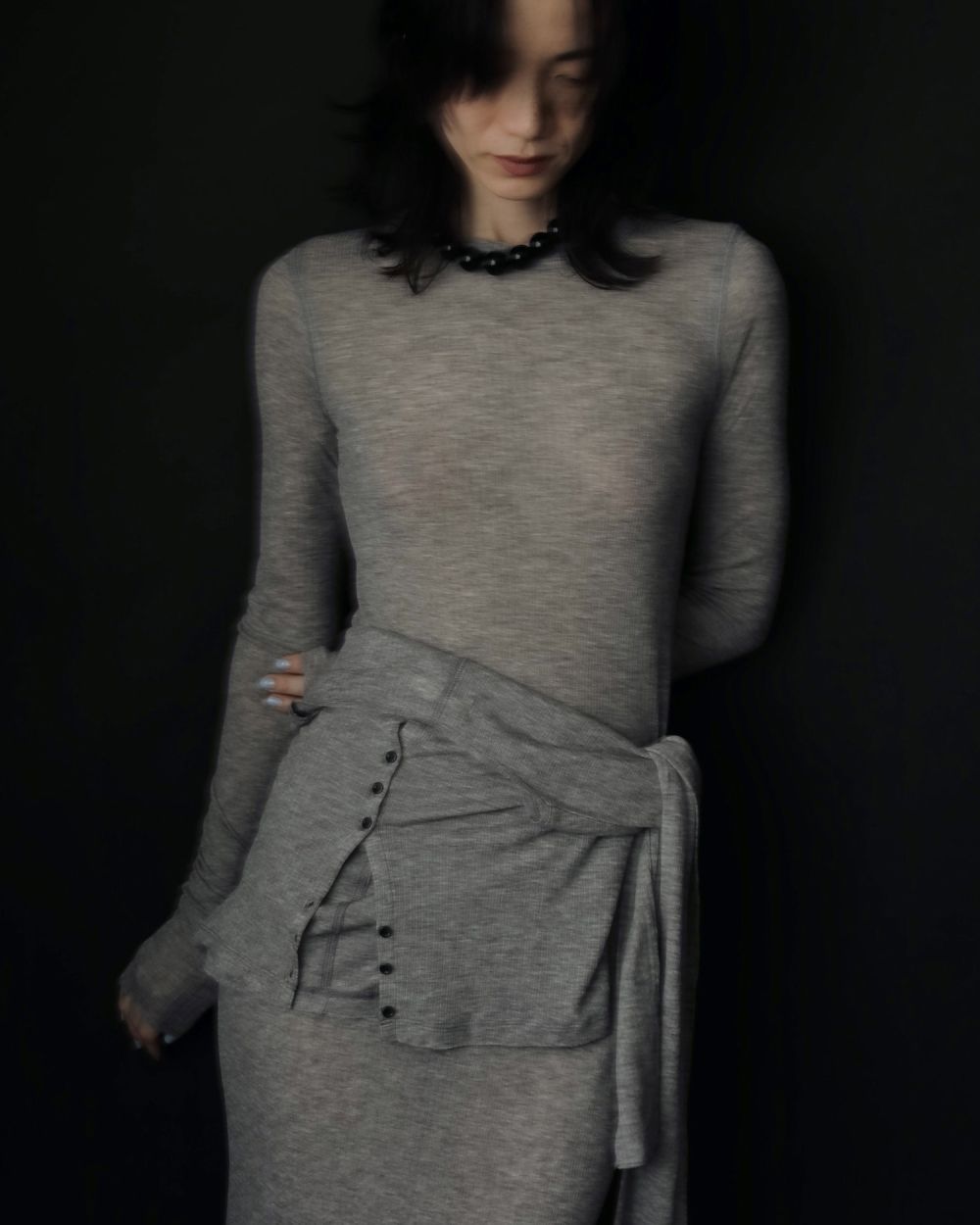 ànuke online store（アンヌーク） / Sheer Rib CardiganSheer