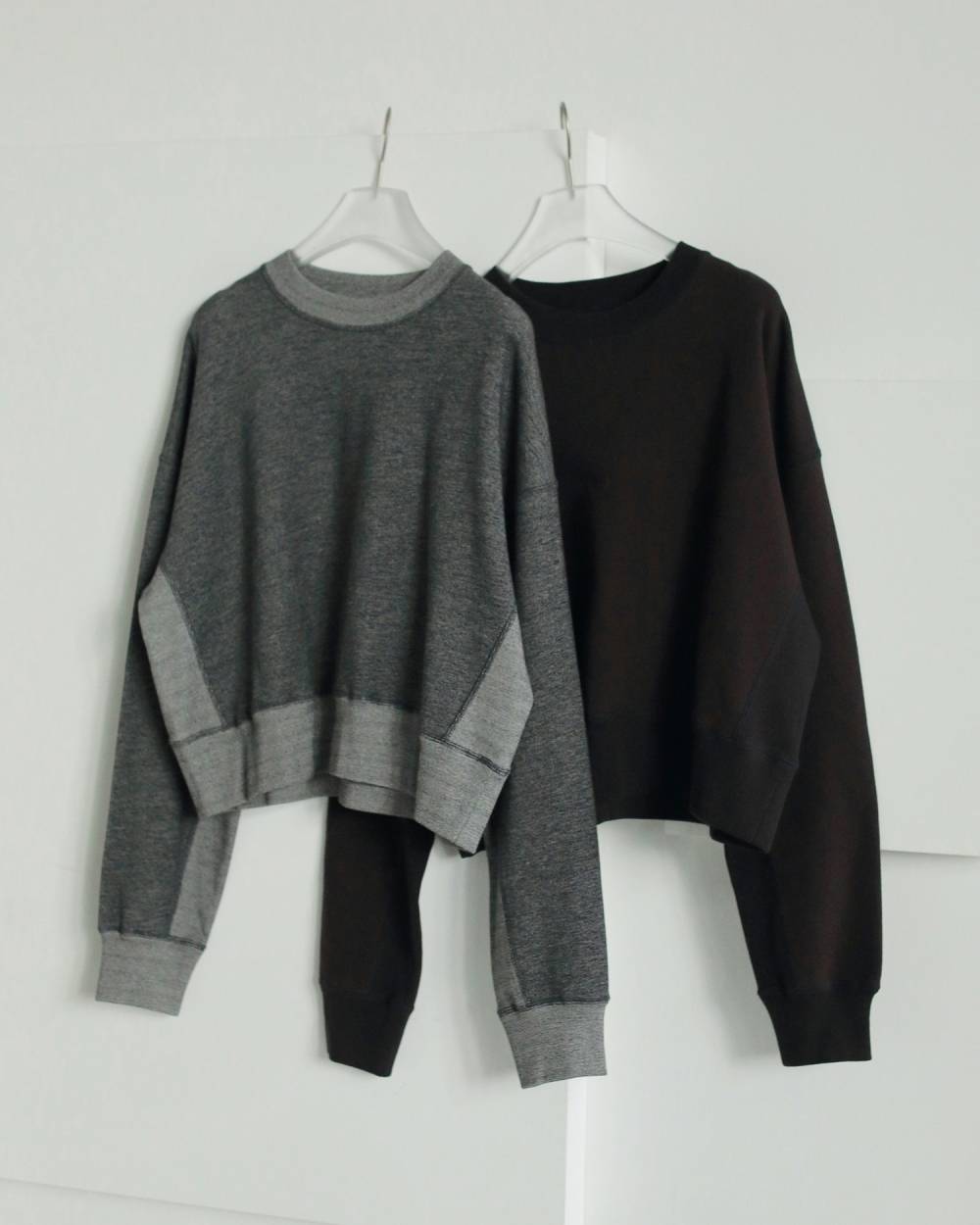 Bicolor Wide Sweat Bicolor Wide Sweat,バイカラー ワイド スウェット,62520607,トップス,カットソートップス,スウェット,ショート丈,ànuke,アンヌーク,lifes,ライフズ,25aw