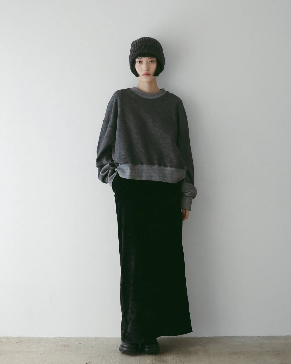 Bicolor Wide Sweat Bicolor Wide Sweat,バイカラー ワイド スウェット,62520607,トップス,カットソートップス,スウェット,ショート丈,ànuke,アンヌーク,lifes,ライフズ,25aw