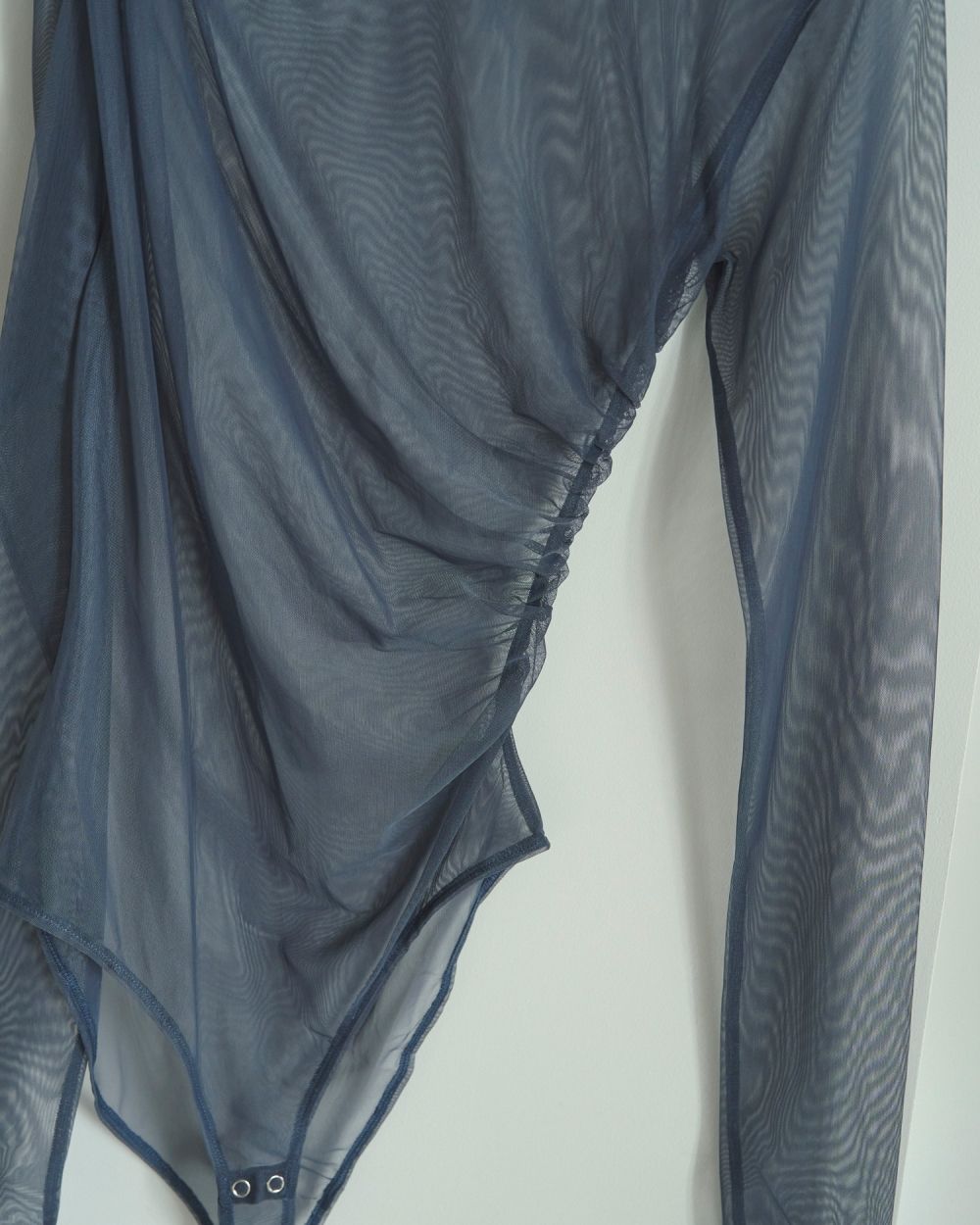 Tulle Gather Bodysuit Tulle Gather Bodysuit,チュールギャザーボディスーツ,62520608,トップス,シアートップス,透け感,ànuke,アンヌーク,lifes,ライフズ,25aw