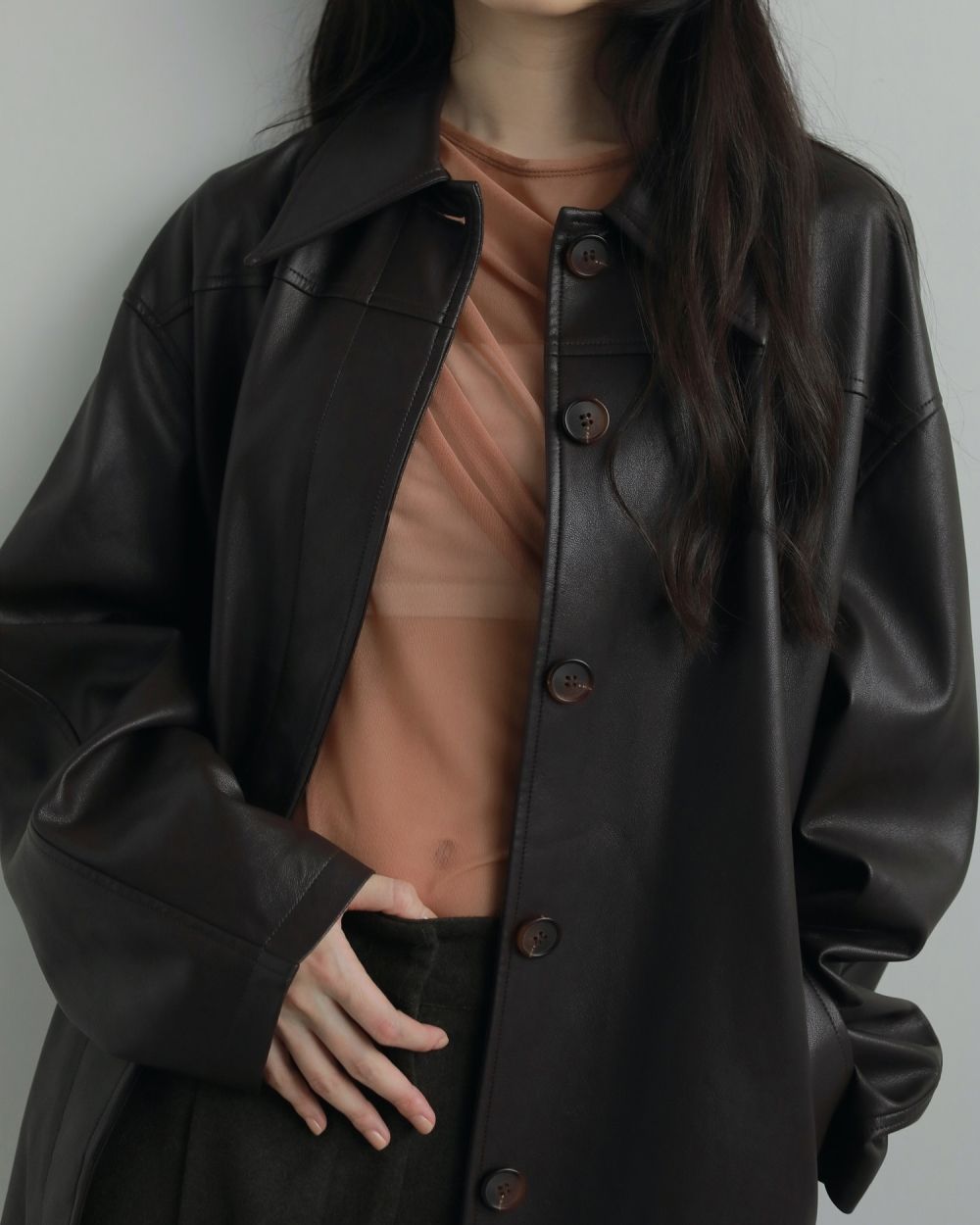 Tulle Gather Bodysuit Tulle Gather Bodysuit,チュールギャザーボディスーツ,62520608,トップス,シアートップス,透け感,ànuke,アンヌーク,lifes,ライフズ,25aw