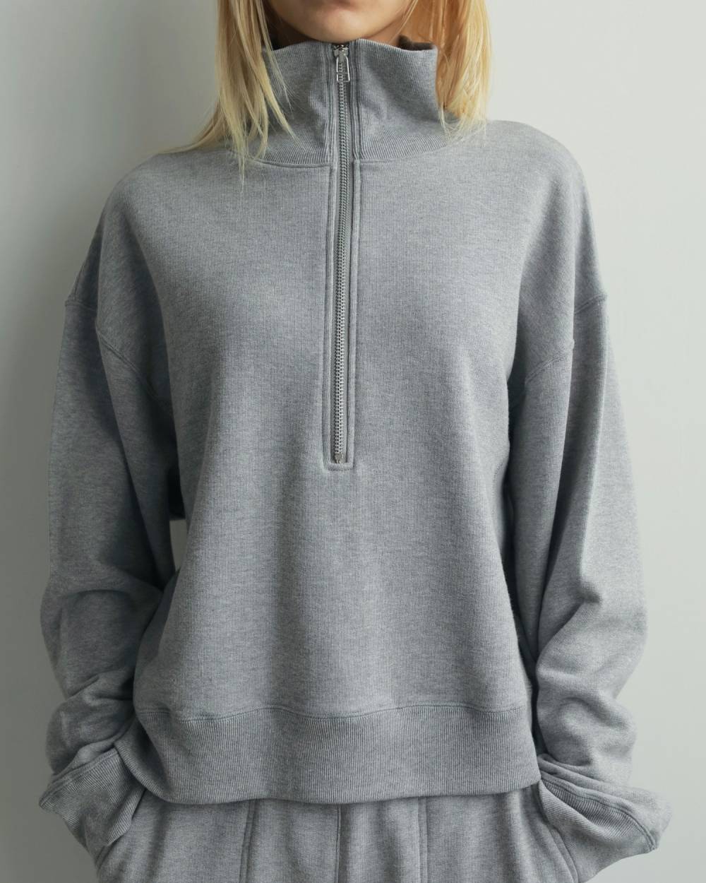 Half Zip Tops Half Zip Tops,ハーフ ジップ トップス,62520613,トップス,裏毛素材,ショート丈,ànuke,アンヌーク,lifes,ライフズ,25aw