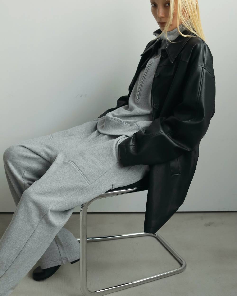 Half Zip Tops Half Zip Tops,ハーフ ジップ トップス,62520613,トップス,裏毛素材,ショート丈,ànuke,アンヌーク,lifes,ライフズ,25aw