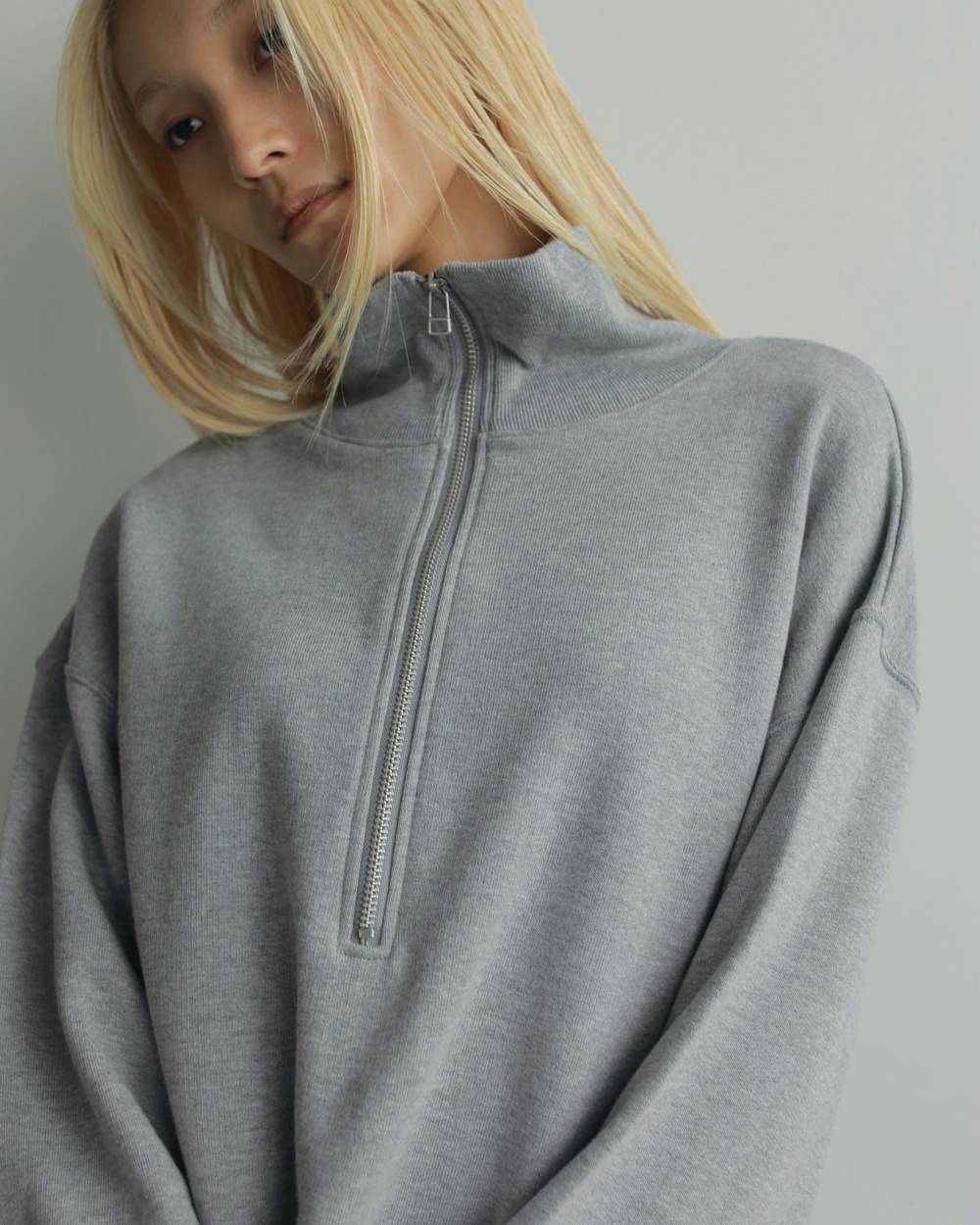 Half Zip Tops Half Zip Tops,ハーフ ジップ トップス,62520613,トップス,裏毛素材,ショート丈,ànuke,アンヌーク,lifes,ライフズ,25aw