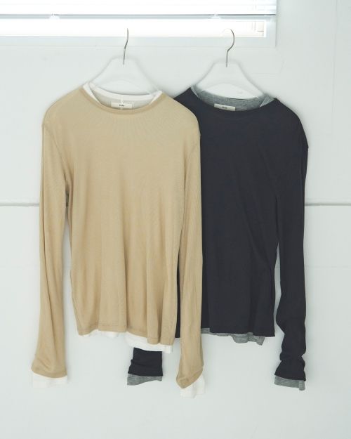 ànuke online store（アンヌーク） / Layered Sheer Long T