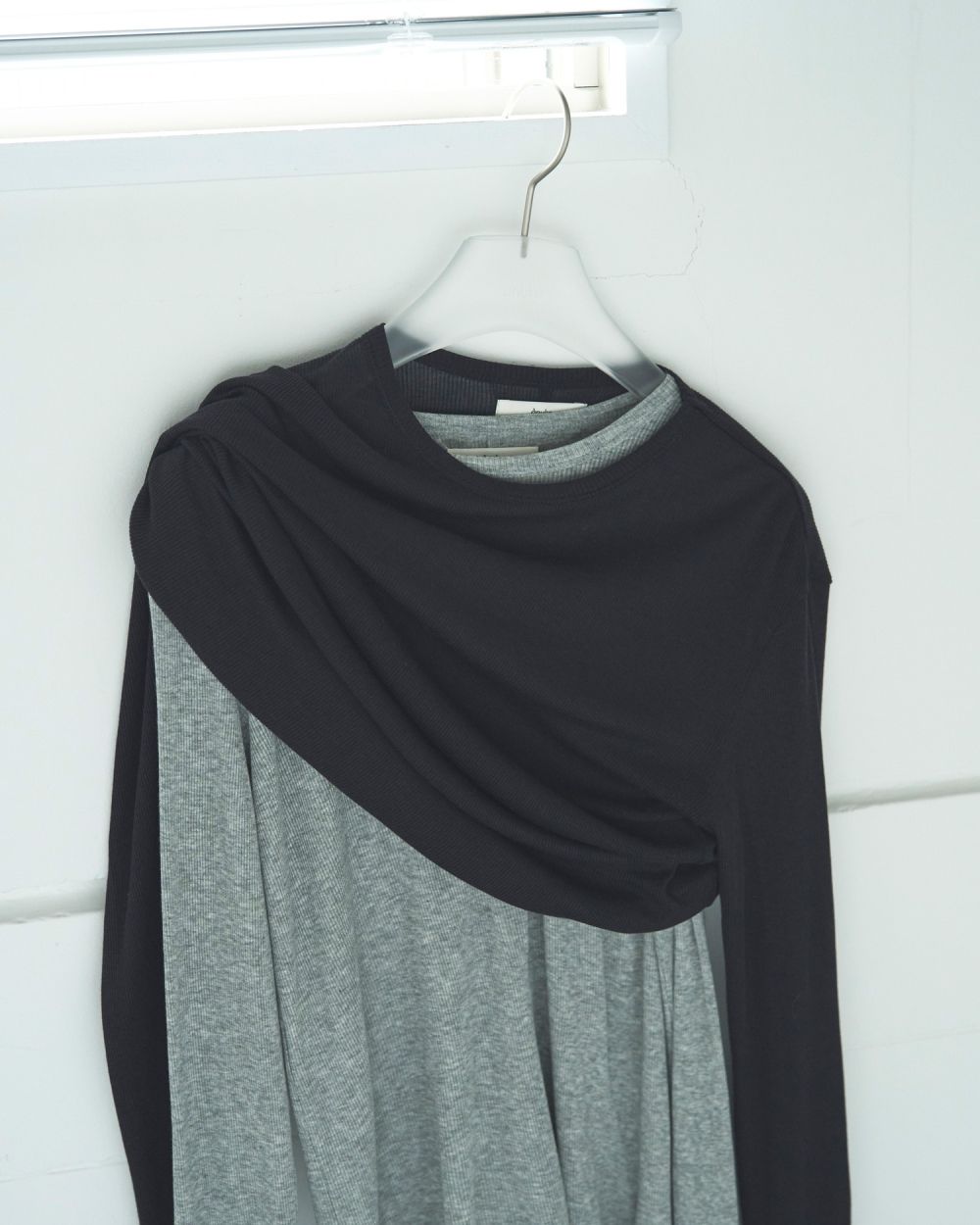 Layered Sheer Long T-shirts Layered Sheer Long T-shirts,レイヤードシアーロングTシャツ,62520617,ロンT,トップス,透け感,レイヤード,カットソー,Tシャツ,ànuke,アンヌーク,lifes,ライフズ,25aw