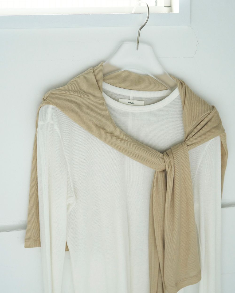 Layered Sheer Long T-shirts Layered Sheer Long T-shirts,レイヤードシアーロングTシャツ,62520617,ロンT,トップス,透け感,レイヤード,カットソー,Tシャツ,ànuke,アンヌーク,lifes,ライフズ,25aw