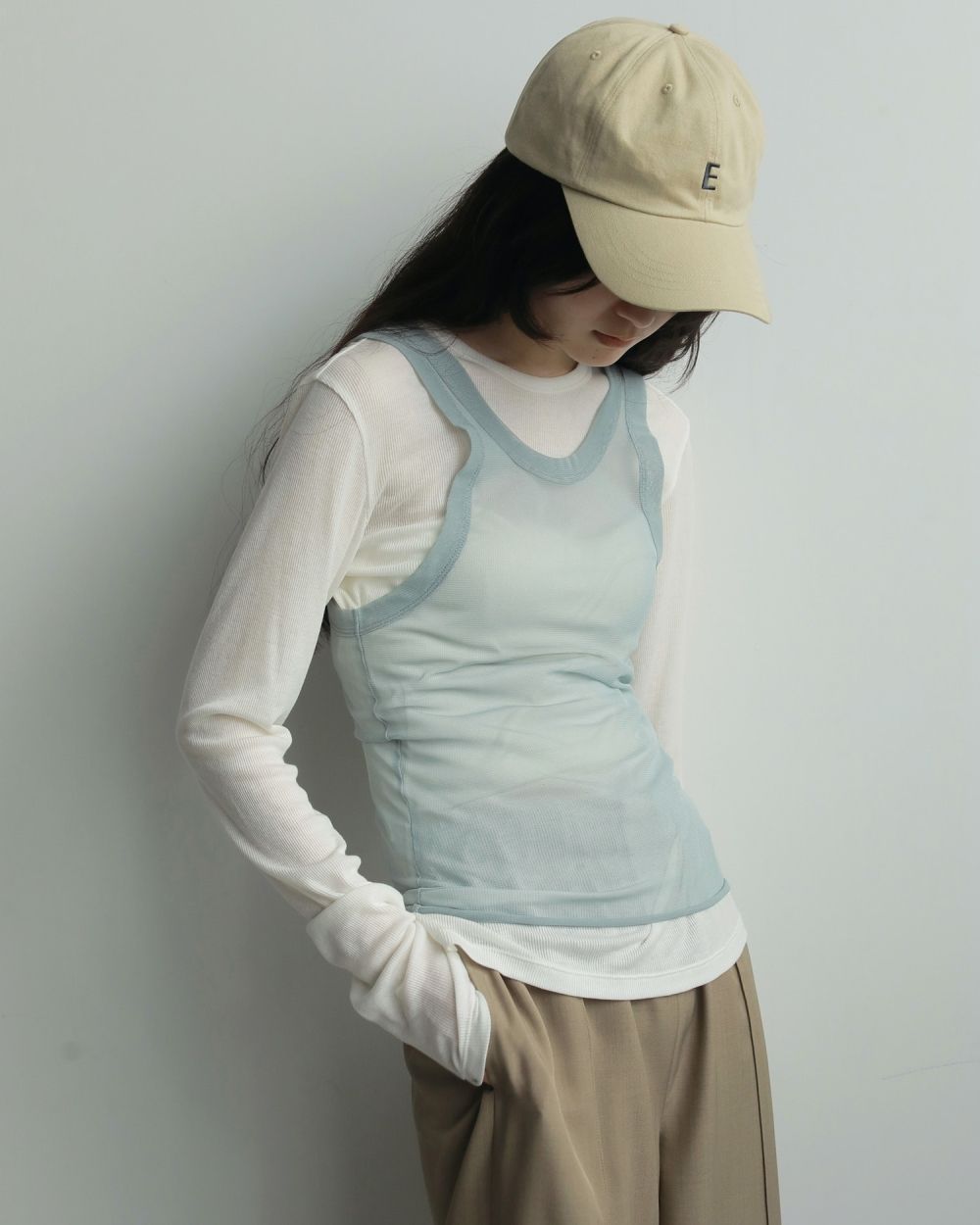 Layered Sheer Long T-shirts Layered Sheer Long T-shirts,レイヤードシアーロングTシャツ,62520617,ロンT,トップス,透け感,レイヤード,カットソー,Tシャツ,ànuke,アンヌーク,lifes,ライフズ,25aw