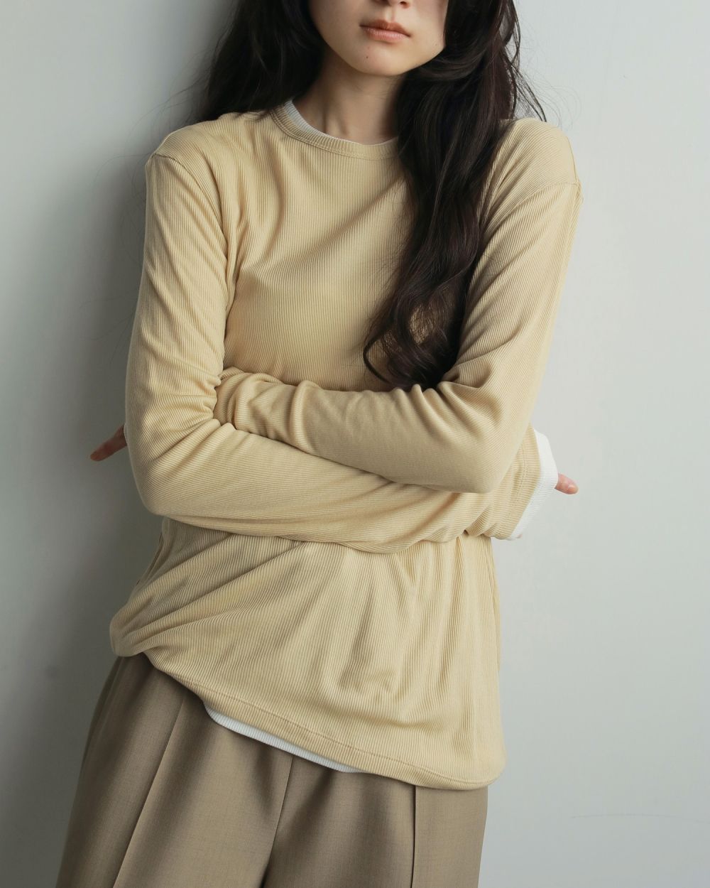 Layered Sheer Long T-shirts Layered Sheer Long T-shirts,レイヤードシアーロングTシャツ,62520617,ロンT,トップス,透け感,レイヤード,カットソー,Tシャツ,ànuke,アンヌーク,lifes,ライフズ,25aw